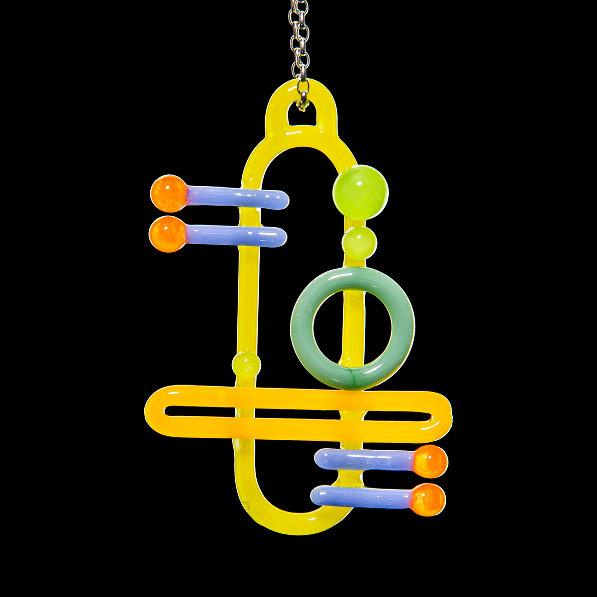 El New Glass - Abstract  Pendant 2
