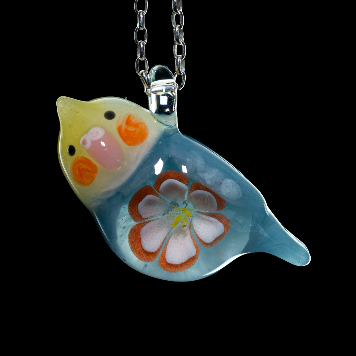 Azusa Glass - Parakeet Pendant
