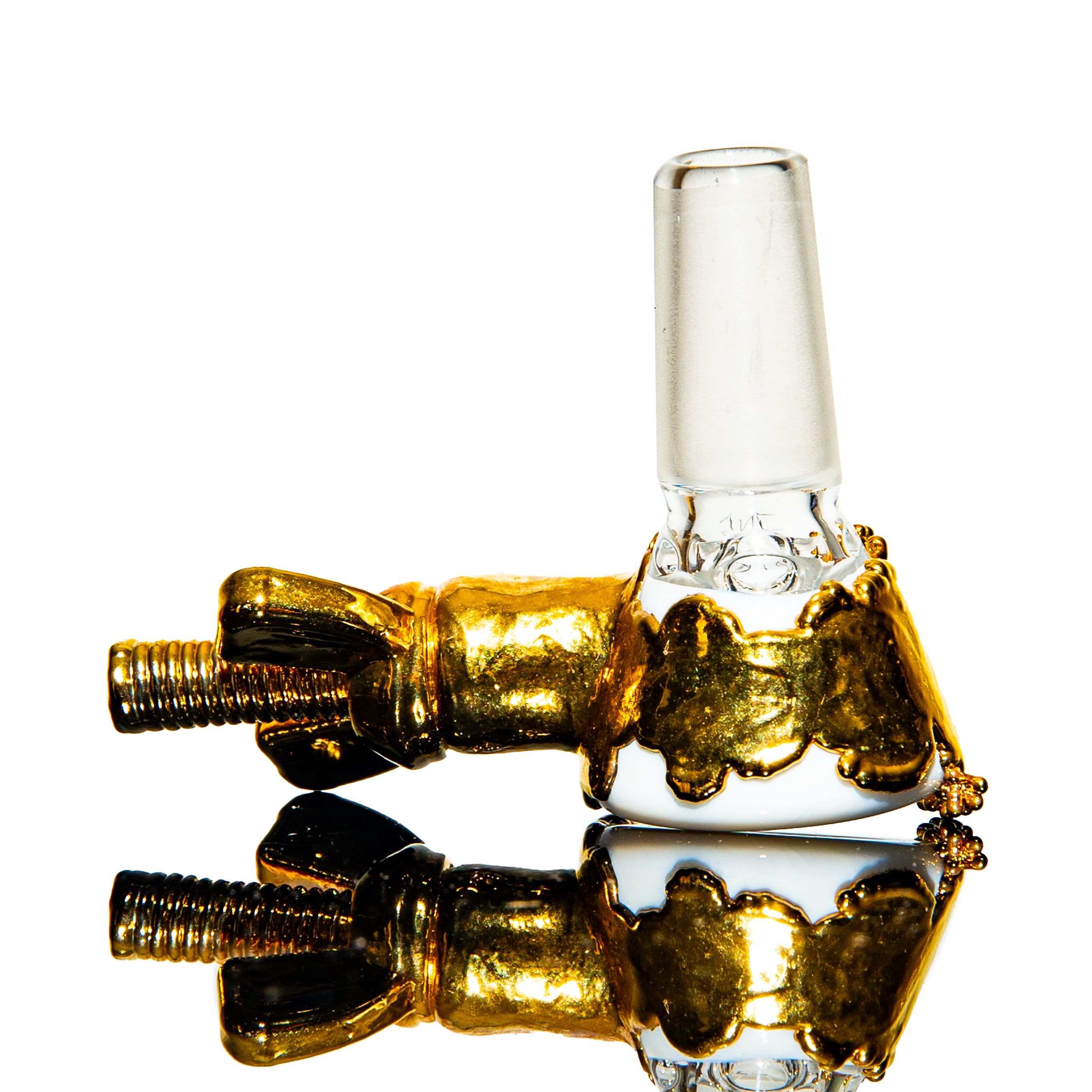 Snic Barnes - Gold & White 14mm Slide