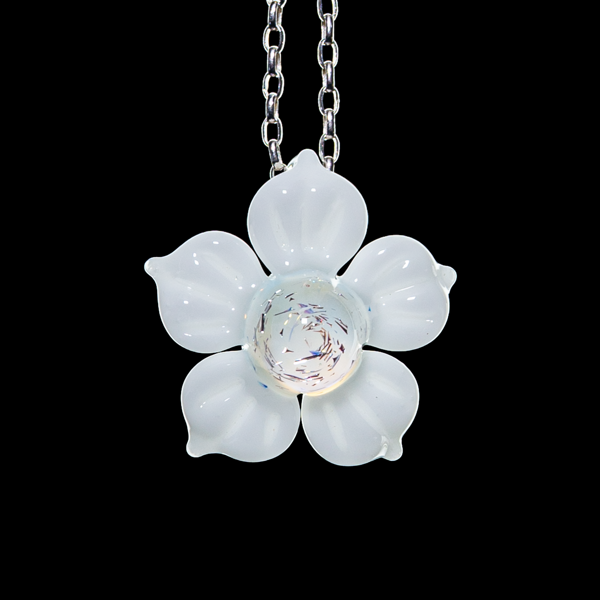 Mars Glassworks - Dichro Flower Pendant