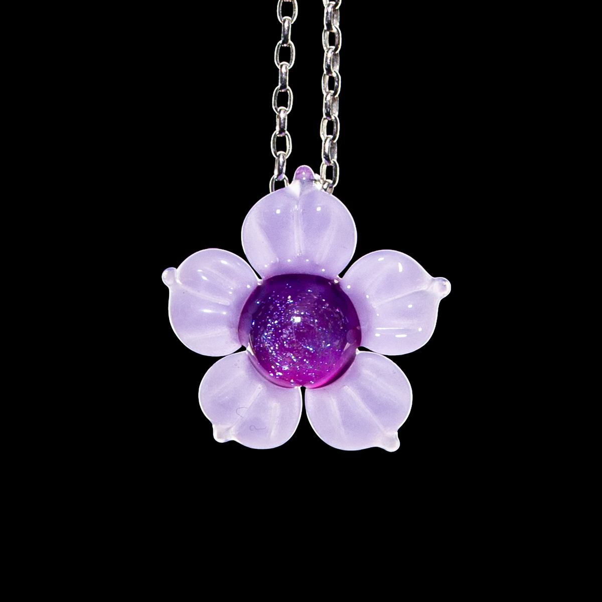 Mars Glassworks - Dichro Flower Pendant
