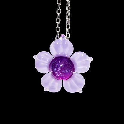 Mars Glassworks - Dichro Flower Pendant