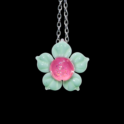 Mars Glassworks - Dichro Flower Pendant