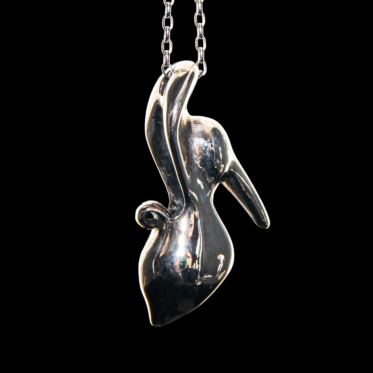 Kuhns x Dellene Peralta - Solid Silver High Heel Pendant