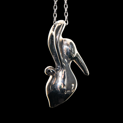 Kuhns x Dellene Peralta - Solid Silver High Heel Pendant