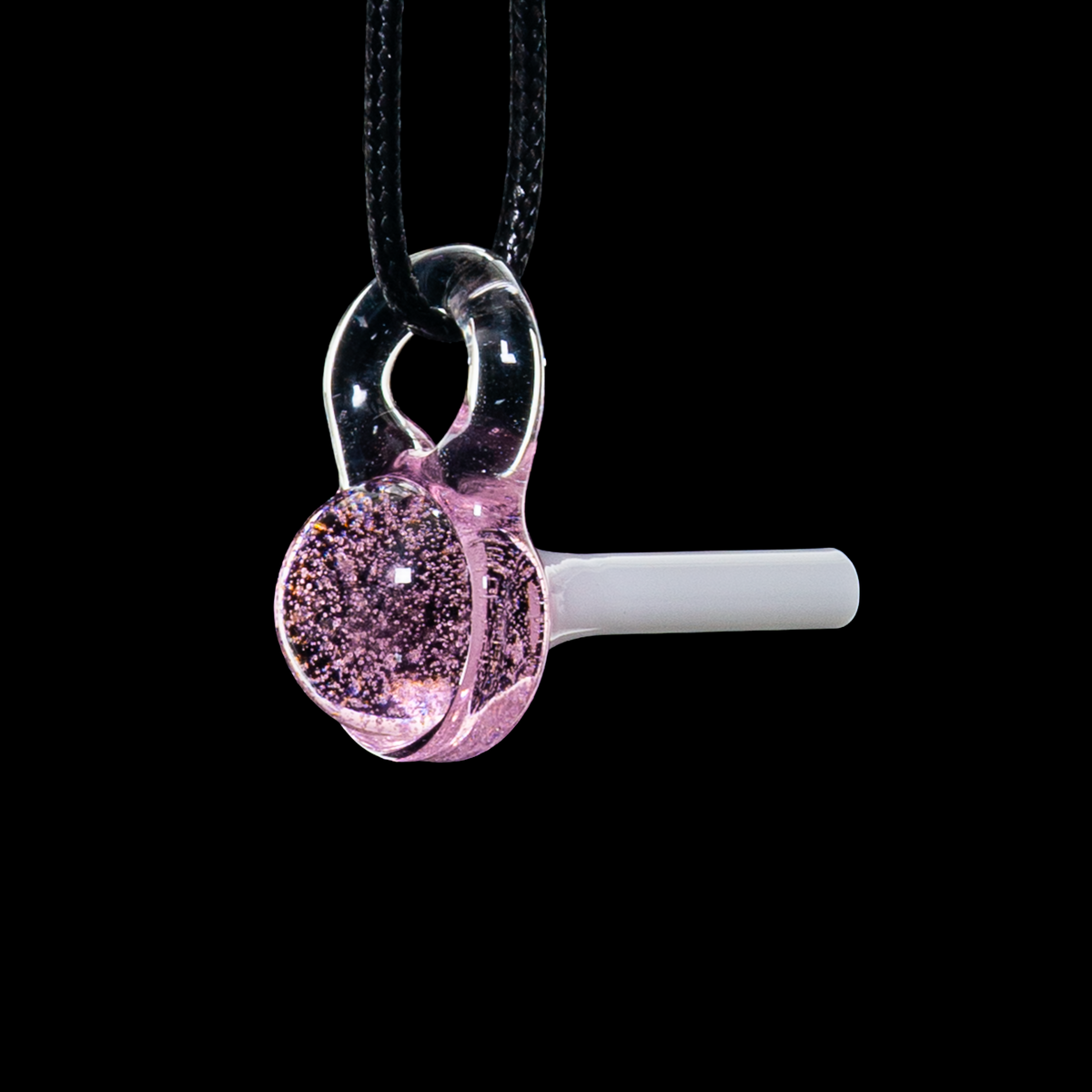 Emperial Glass - Pink Lemonade Lollipop Pendant