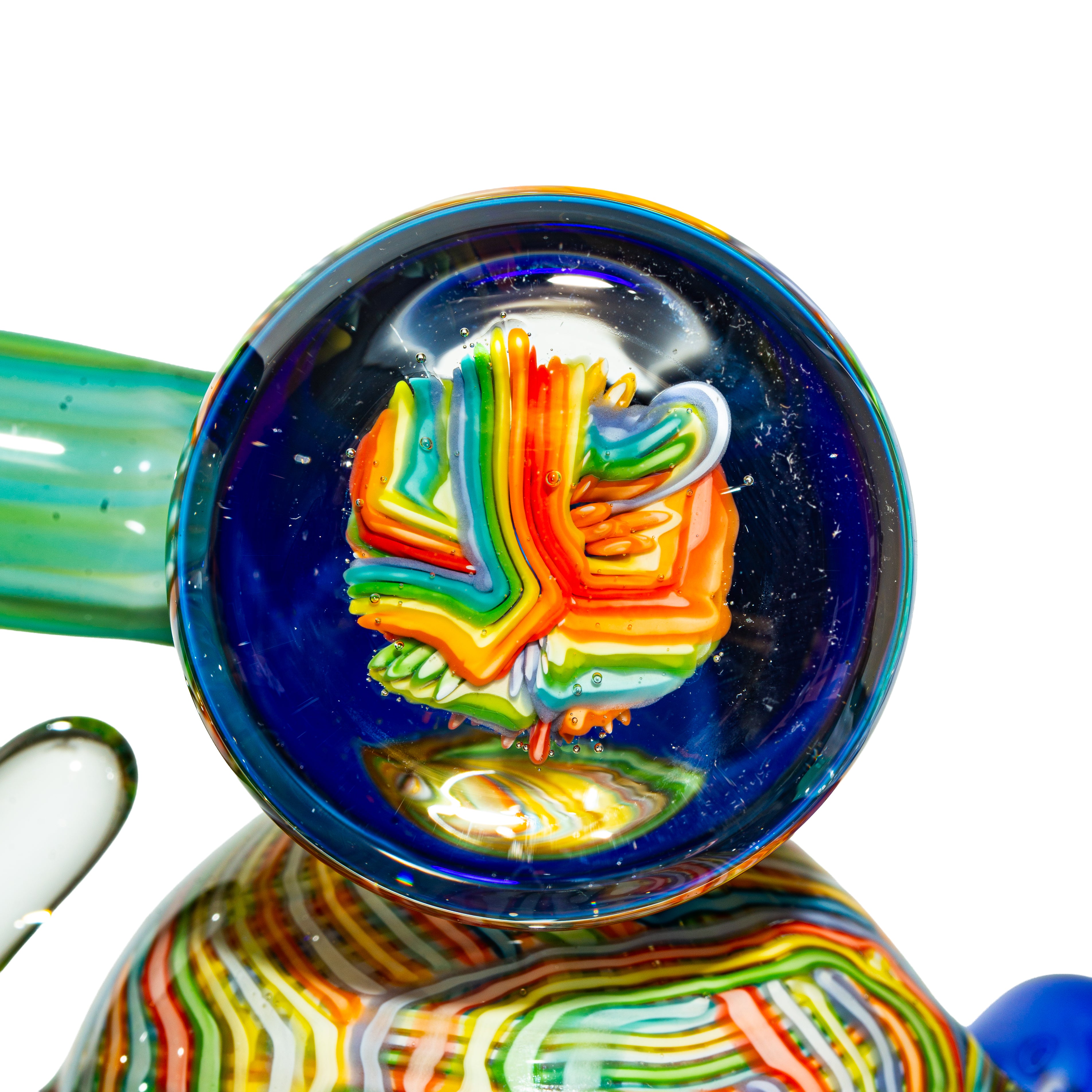 Charisma Glass - Colbalt Horned Rig & Quartz Stand