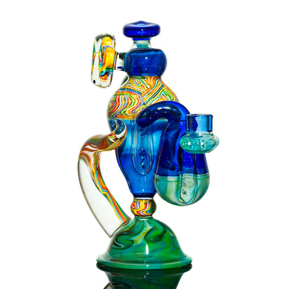 Charisma Glass - Colbalt Horned Rig & Quartz Stand