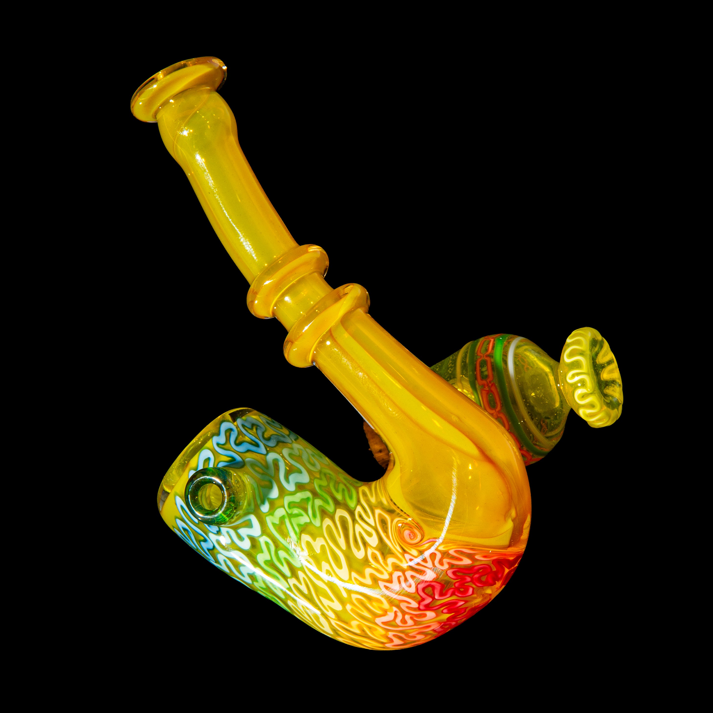 Charisma Glass - Yellow Olive Jar Sherlock