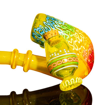 Charisma Glass - Yellow Olive Jar Sherlock