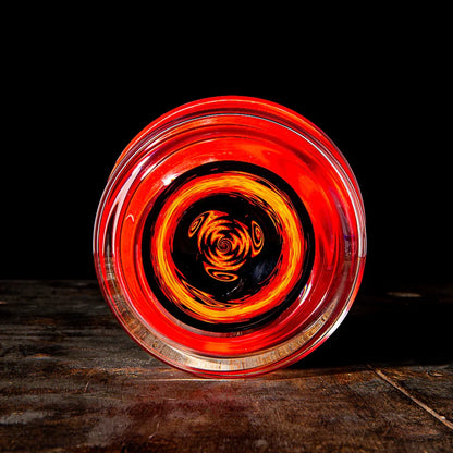 Glass Munky - Jet Black Fire Fade Lidded Pyrex Bowl