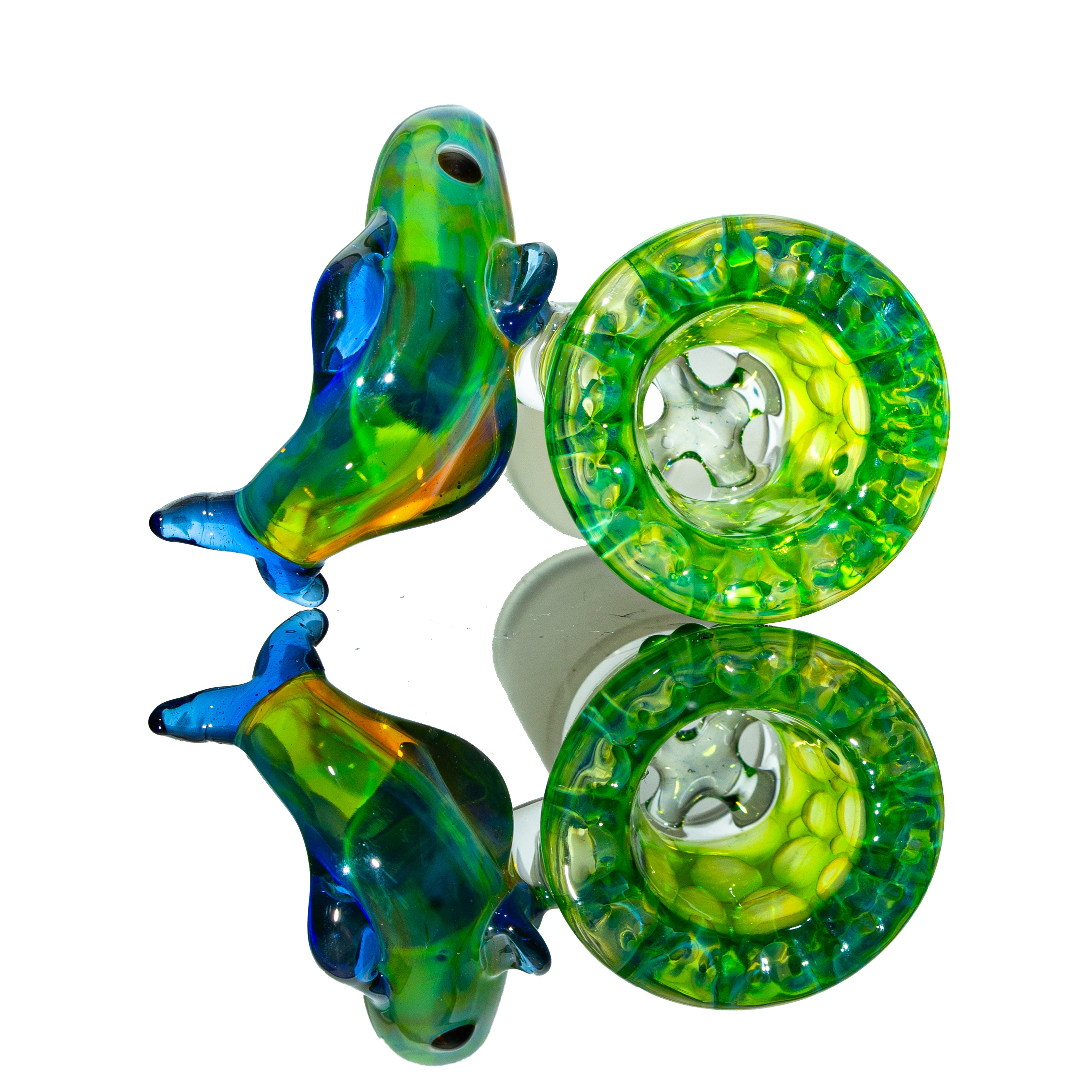 Charisma Glass x Crustecean Glass - Trout 18mm Four Hole Slide