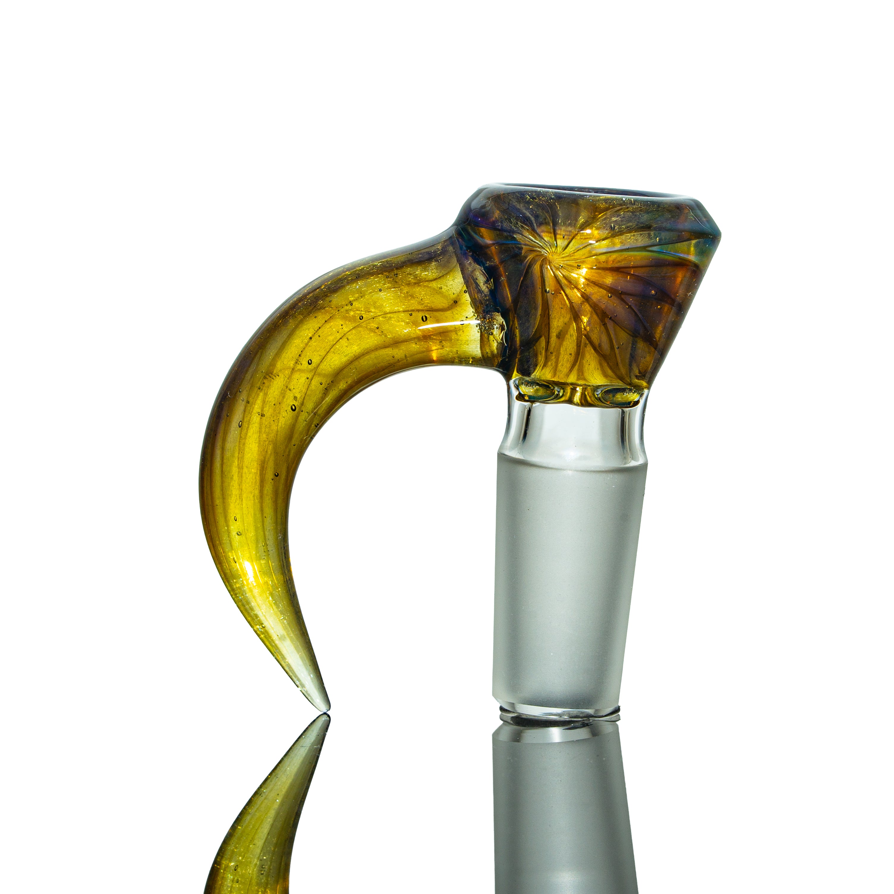 Simple Lemon Farmer - Swamp Thing & Icy White Satin Honeycomb 14mm Slide