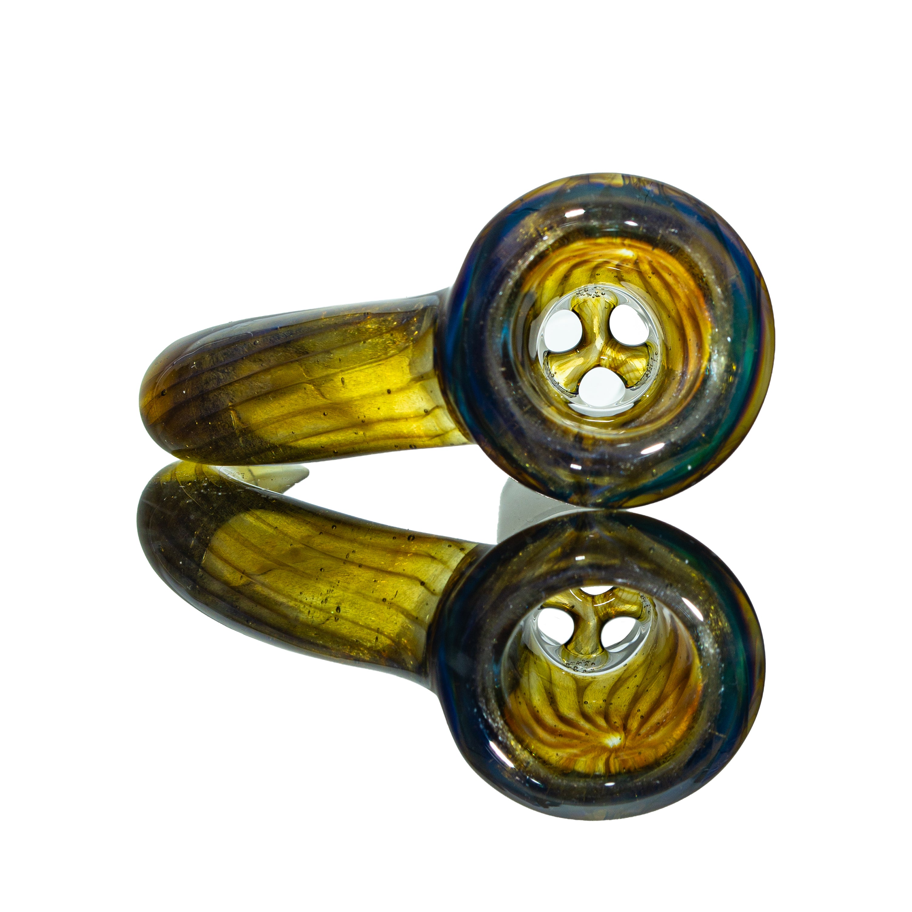 Simple Lemon Farmer - Swamp Thing & Icy White Satin Honeycomb 14mm Slide