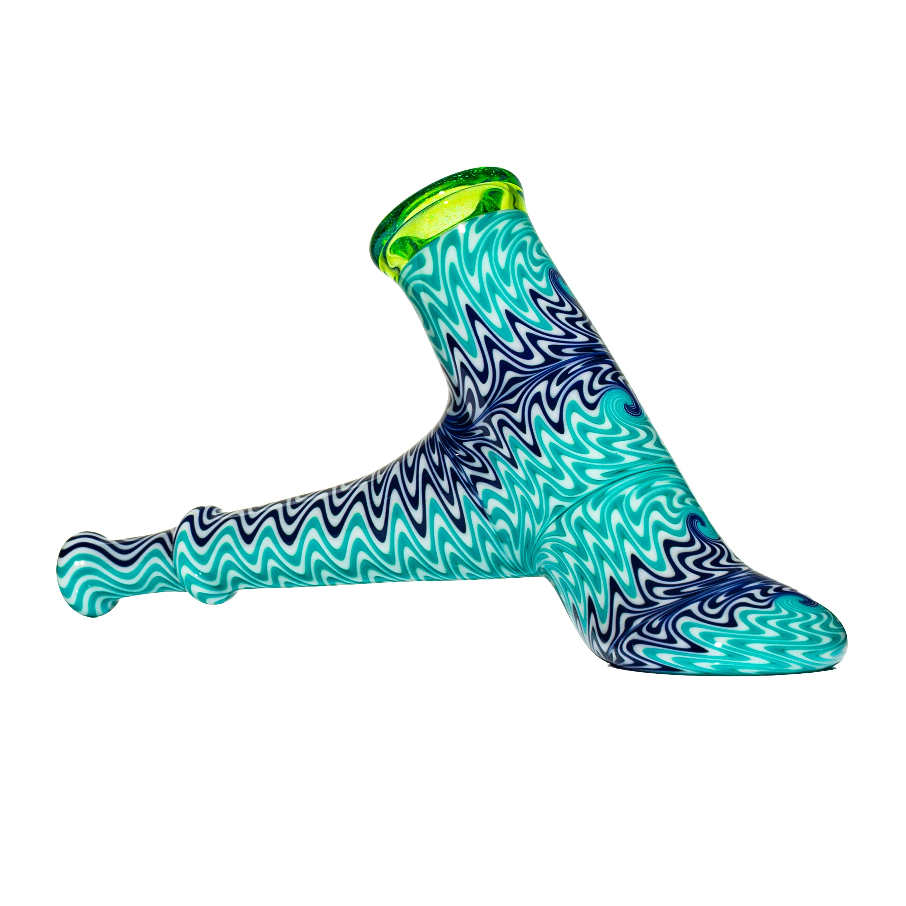 Dan Longden - Teal, Navy, White Wig Wag & Green Dichro Hammer
