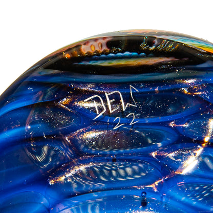 Dew Glass Designs - Purple Honeycomb Lattice Retti Spoon
