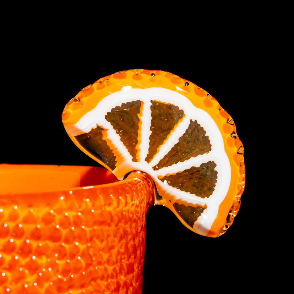 Drinking Vessels: Lyons - Orange Slice Rocks Glass