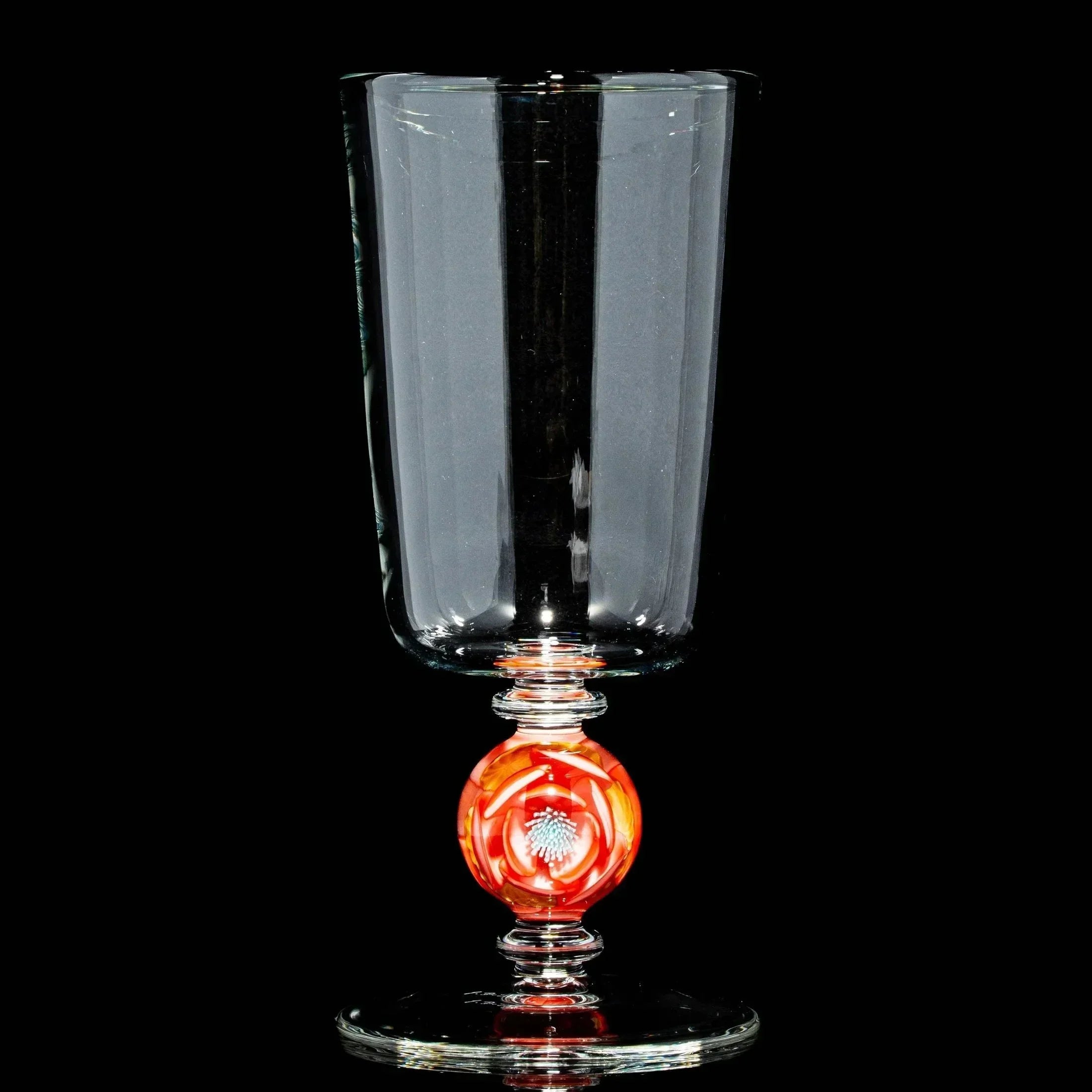 Drinking Vessels: Delong Glass x Lathey Jade - Large Coral Blossom Wine Glass