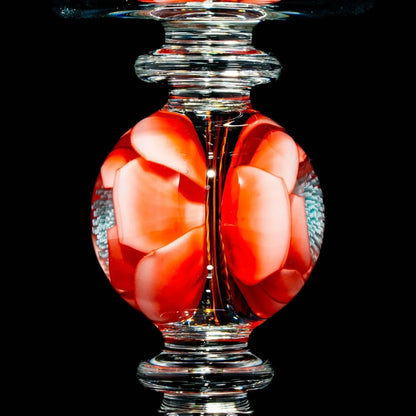 Drinking Vessels: Delong Glass x Lathey Jade - Large Coral Blossom Wine Glass