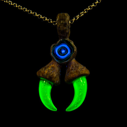 Alex Ubtuba x Green T Glass - Green Warlock Pendant