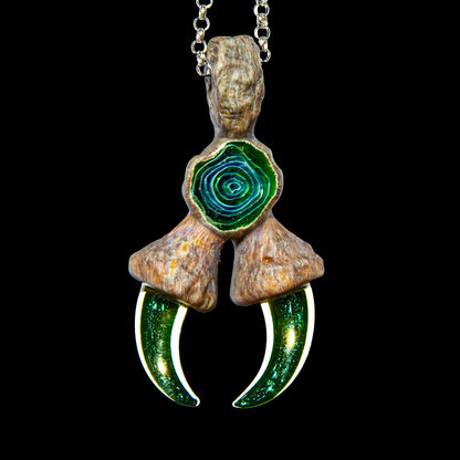 Alex Ubtuba x Green T Glass - Green Warlock Pendant