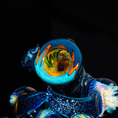 Ease Glass - Heady Dichro Layback Bubbler