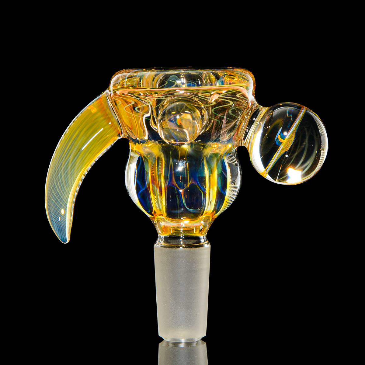 Ease Glass - Classic Fume Horn 14mm Slide 2