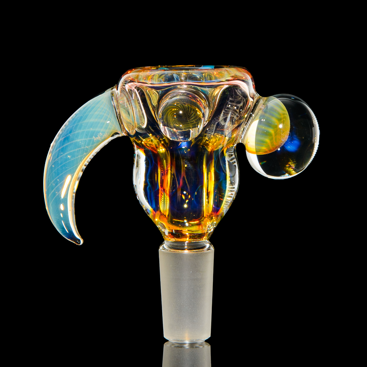 Ease Glass - Classic Fume Horn 14mm Slide 1