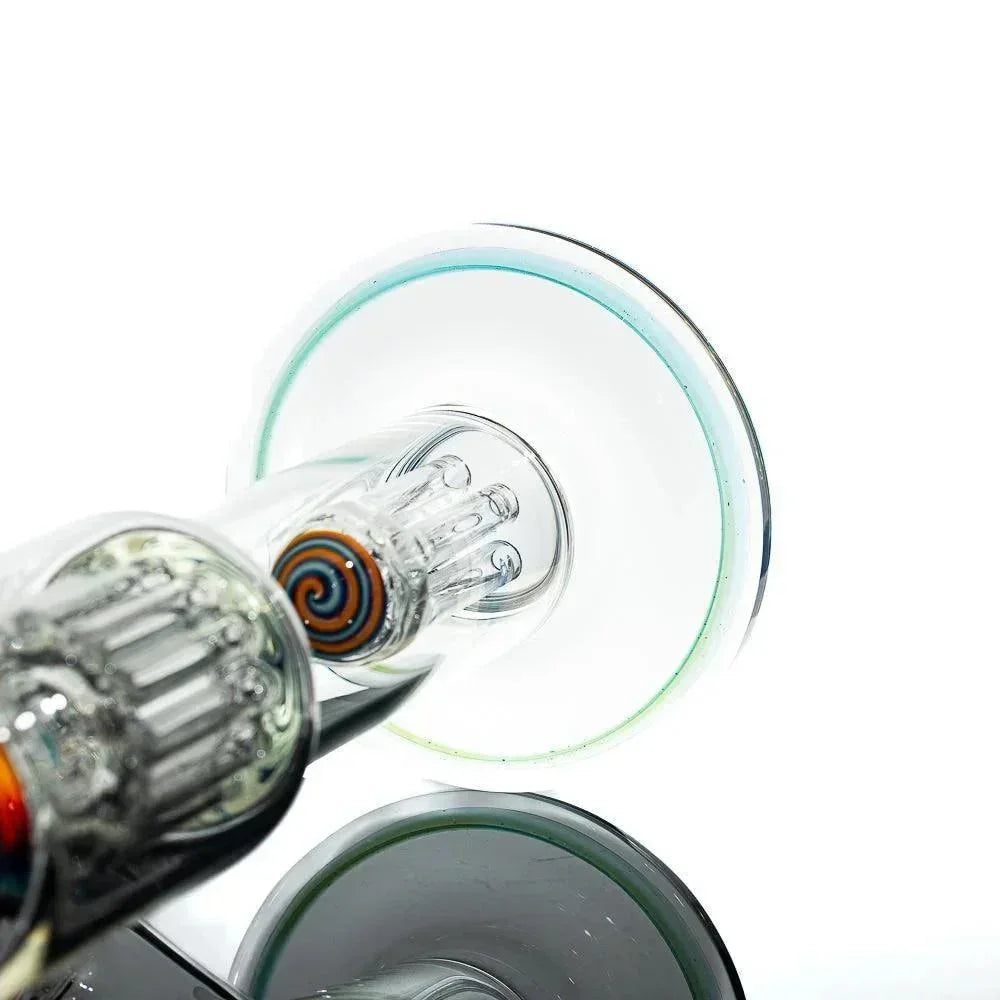 Toro Glass - Empire w/ Fire & Ice Reversal 7/13 Full Size Flower Tube