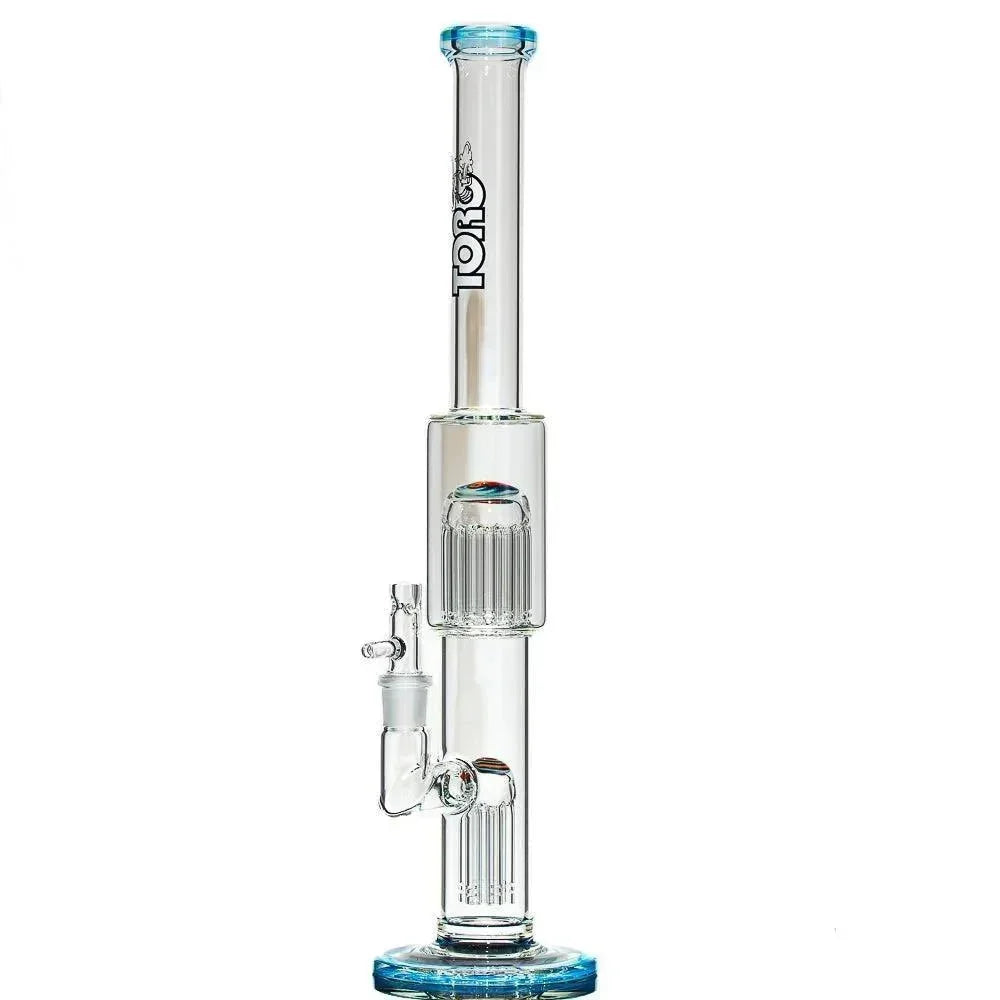 Toro Glass - Empire w/ Fire & Ice Reversal 7/13 Full Size Flower Tube