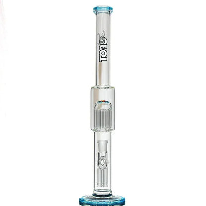 Toro Glass - Empire w/ Fire & Ice Reversal 7/13 Full Size Flower Tube