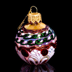 Firekist Glass - Cranberry Bliss Ornament Pipe