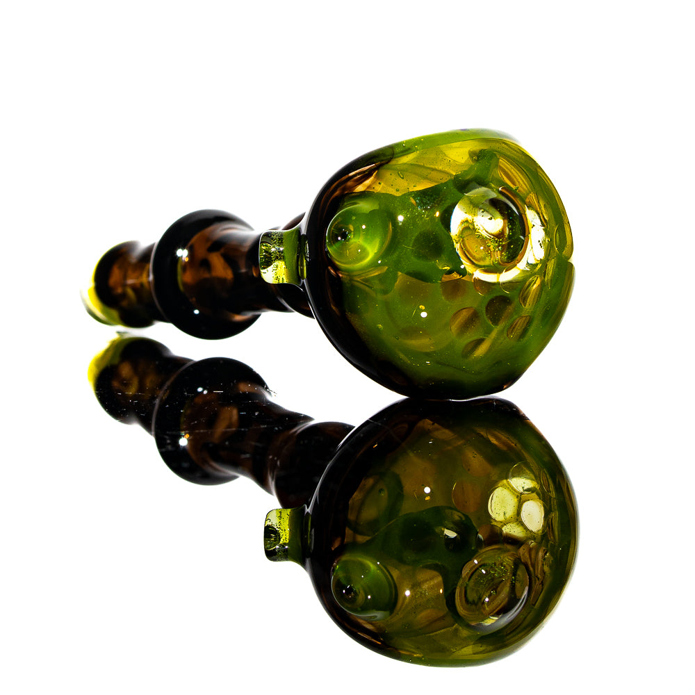 Freeways Glass Art - Black Honeycomb Spoon