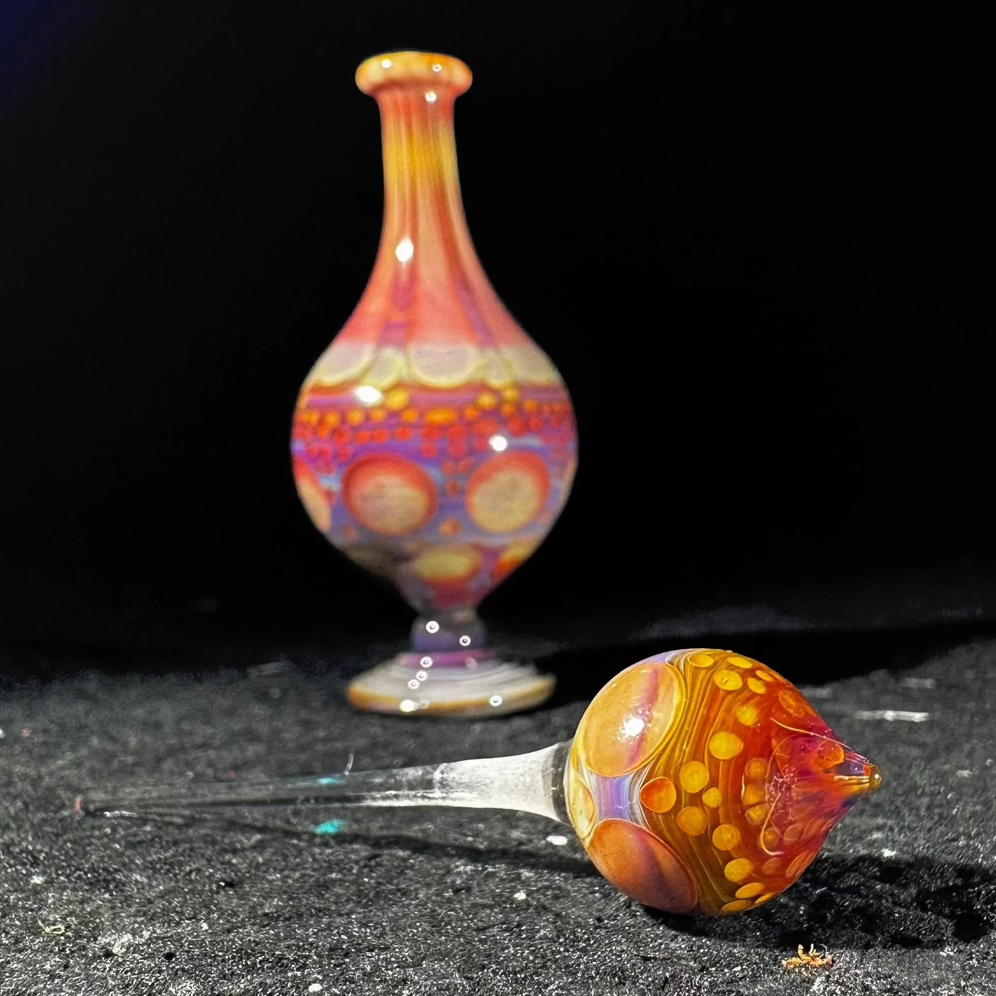 Suellen Fowler - Amber Purple Perfume Bottle