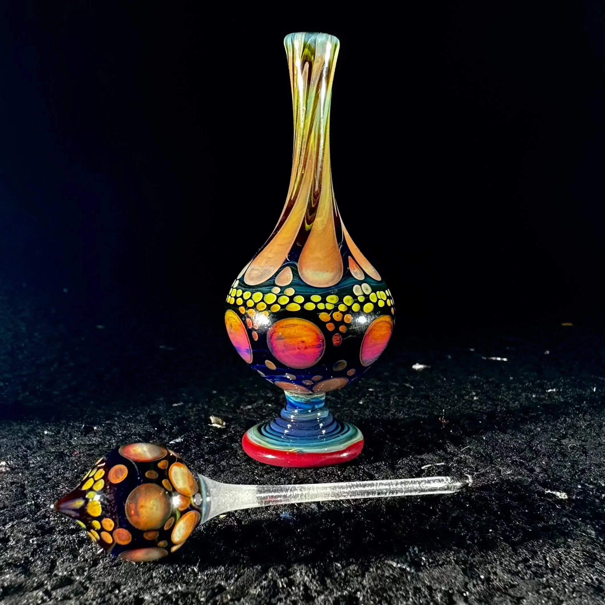 Suellen Fowler - Sunset Hobnail Perfume Bottle