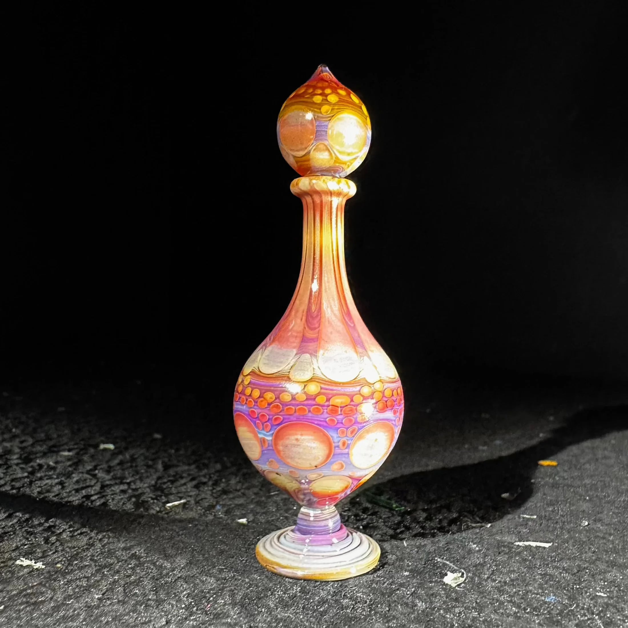 Suellen Fowler - Amber Purple Perfume Bottle
