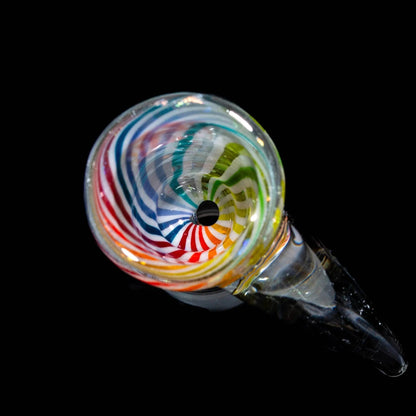 Glass Distractions - Rainbow Dichro 18mm Flare Slide