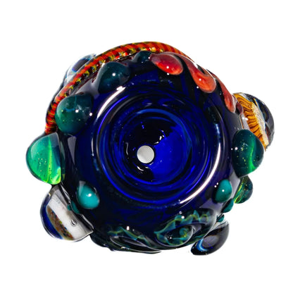 Glass Distractions - Sunflower Stealie Chaos 14mm Slide