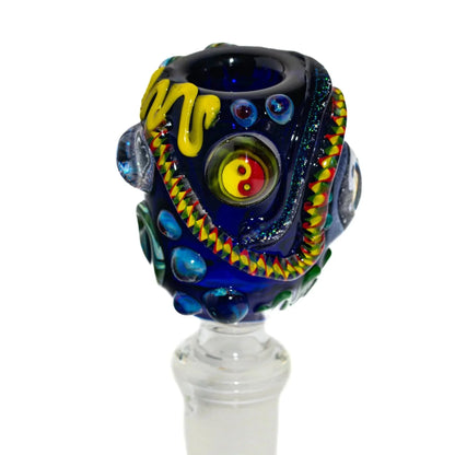 Glass Distractions - Ying Yang Chaos 14mm Slide