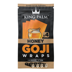 King Palm - Envolturas de miel y goji, paquete de 4 