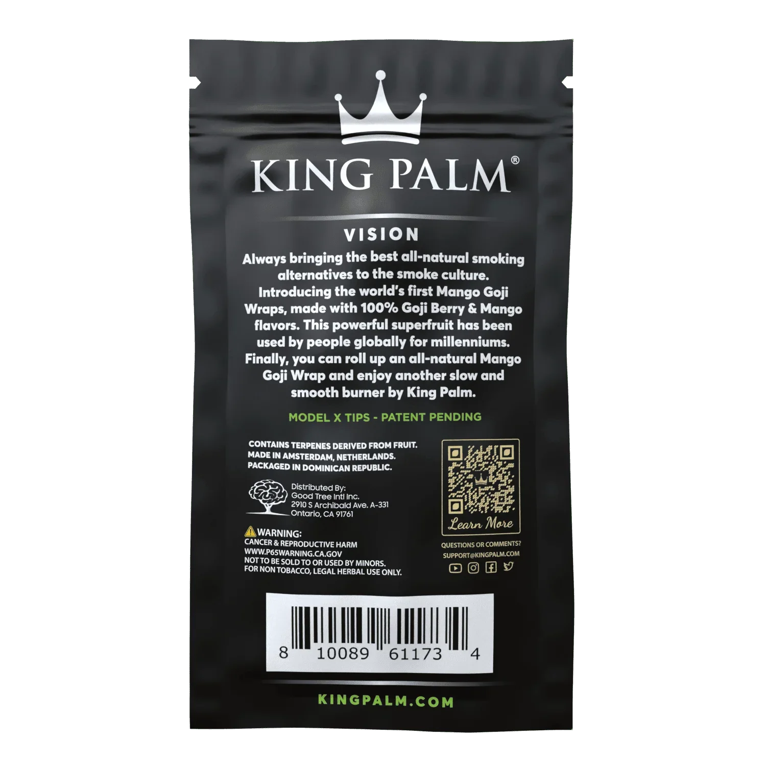 King Palm - Mango Goji Wraps 4 PK