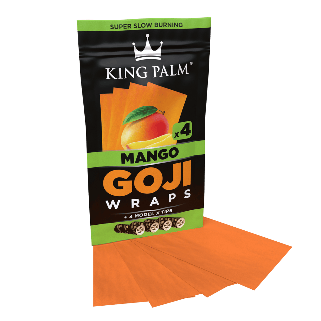 King Palm - Envolturas de mango y goji, paquete de 4 