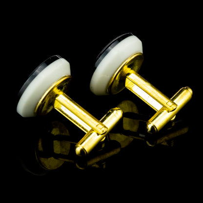 Green T - Peridot Tree of Life Cufflinks