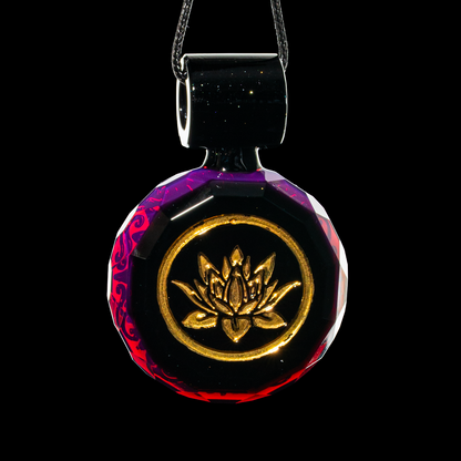Green T Glass - Lotus Medallion