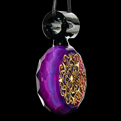 Green T Glass - Lotus Medallion