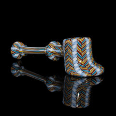 Harold Cooney - Blue, Green & Brown Double Cane Zanfirico Pocket Hammer
