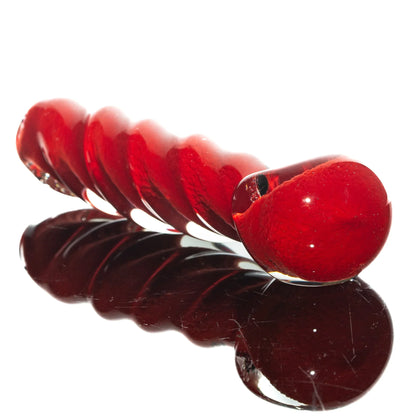 Humboldt Studios - Red Frit Twist Spoon