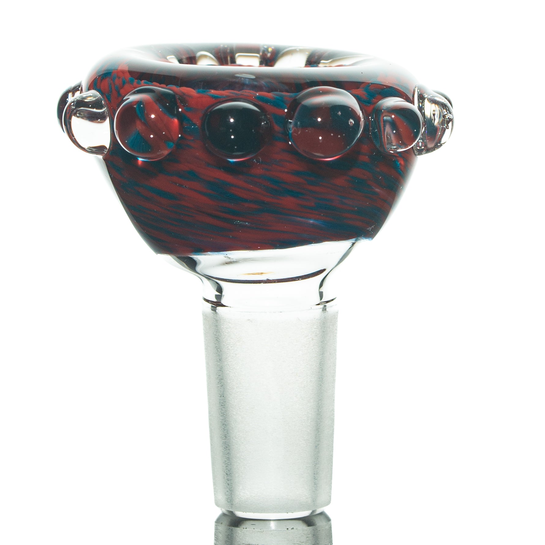 Humboldt Studios - Red & Blue 14mm Frit Slide