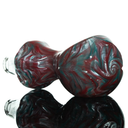 Humboldt Studios - Red, Teal Wrap & Rake Hour Glass Spoon