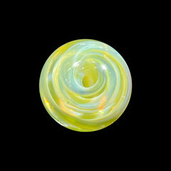 Top Hat Glass - Blue Spiral Marble